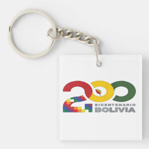 Porte-clefs Bolivie bicentenaire 200 ans