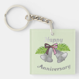 Porte-clefs Bon Anniversaire Cloches :