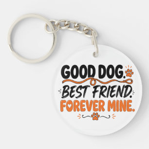 Porte-clefs Bon Chien Meilleur Ami Pour Toujours Mien Amoureux
