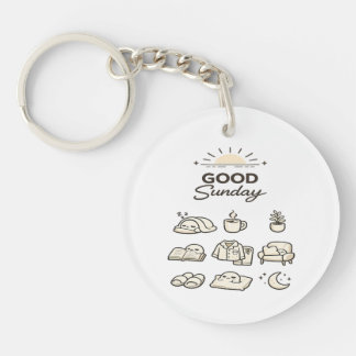 Porte-clefs BON DIMANCHE | Conception de vie lente et conforta