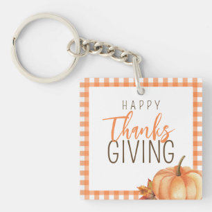 Porte-clefs Bon thanksgiving simple   Feuillage d'automne