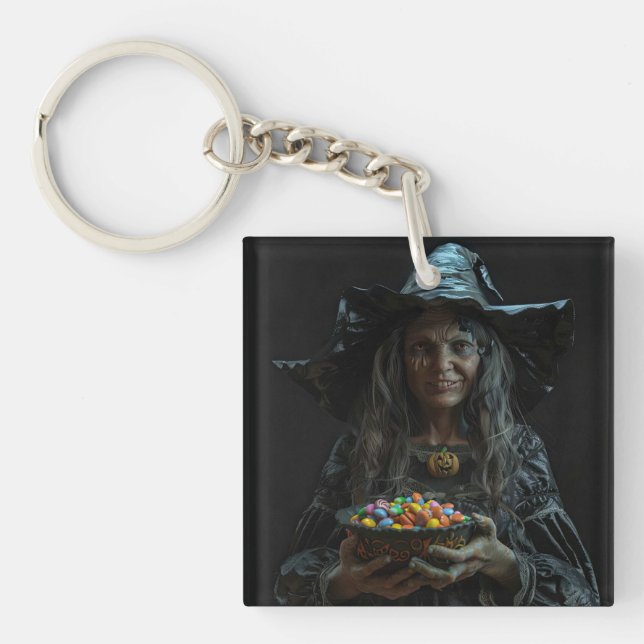 Porte-clefs bonbon de sorcière (Devant)
