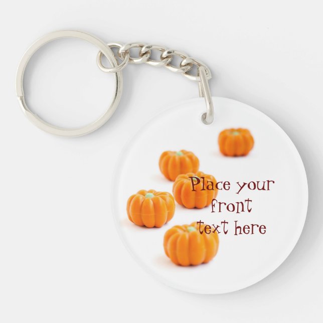Porte-clefs Bonbons citrouilles d'Halloween (Devant)
