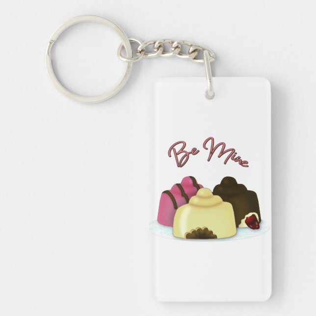 Porte-clefs Bonbons de la Saint-Valentin "Soyez à moi" (Devant)