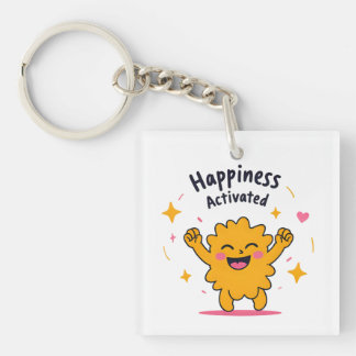 Porte-clefs Bonheur activé - Joie Doodle joy Caractère