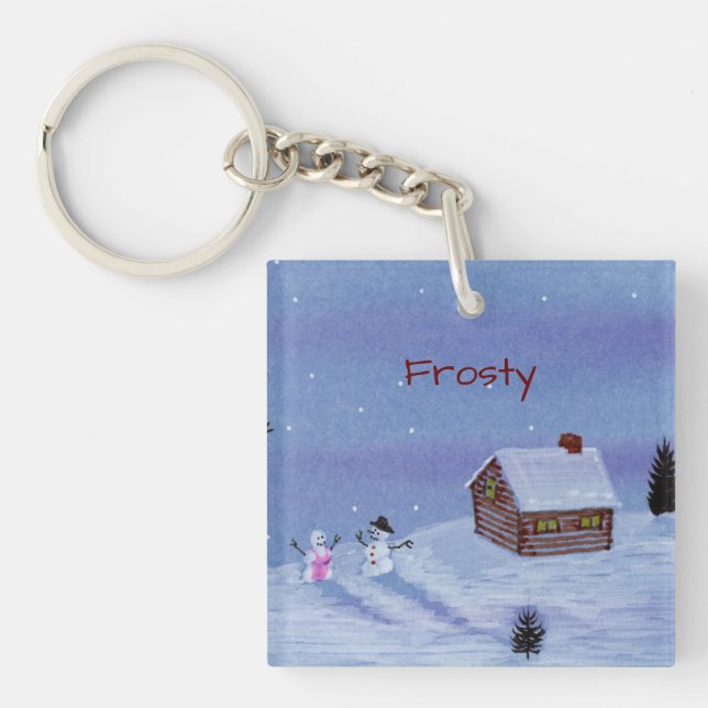Porte-clefs Bonhomme de neige (Devant)