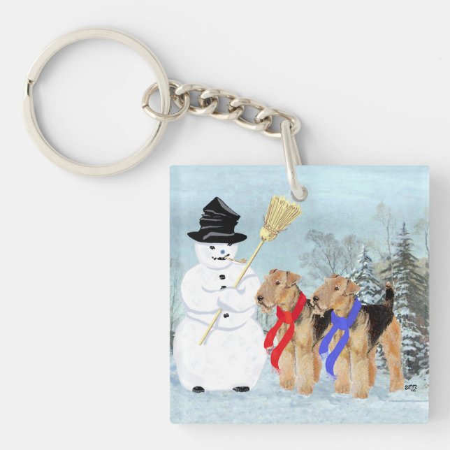 Porte-clefs Bonhomme de neige magique (Devant)