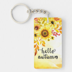 Porte-clefs Bonjour automne