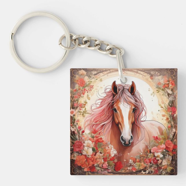 Porte-clefs Bonjour Beau Cheval (Devant)