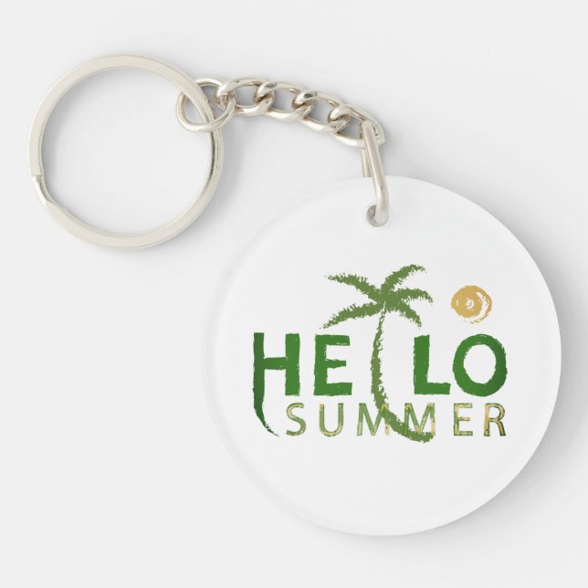 Porte-clefs Bonjour été (Devant)