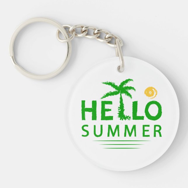 Porte-clefs Bonjour été (Devant)