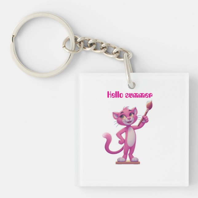 Porte-clefs Bonjour l'été  (Devant)