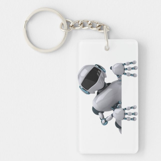 Porte-clefs Bonjour ! Robot. (Devant)