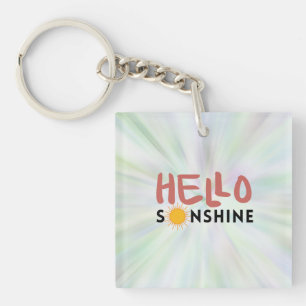 Porte-clefs Bonjour Sonshine, Sun Rays, Vues d'été