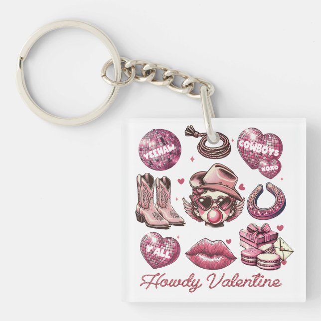 Porte-clefs Bonjour Valentin (Devant)