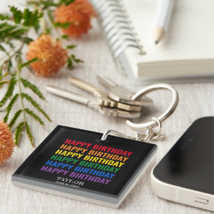 Porte-clefs Bonne fête d'anniversaire LGBT Pride transgenre LG
