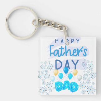 Porte-clefs "Bonne fête des pères, papa : une fête de l’amour"