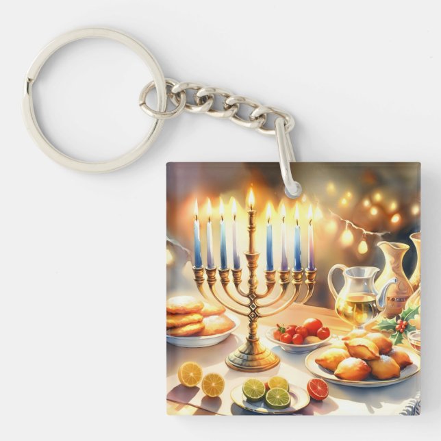 Porte-clefs Bonne Hanoukka (Devant)