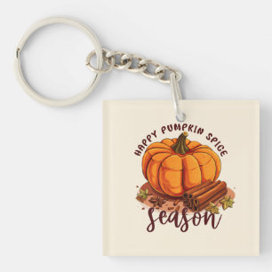 Porte-clefs Bonne saison des épices Citrouilles - Cosy Vibes d