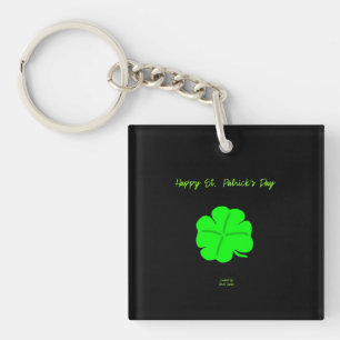 Porte-clefs Bonne St. Patrick's Day Carré Porte - clé