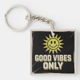 Porte-clefs Bonnes Vibrations Uniquement