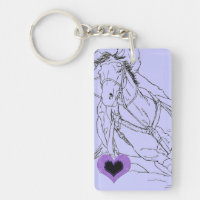 Bonnet double coeur violet