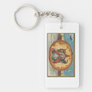 Porte-clefs Bons voeux pour Halloween Vintage Image