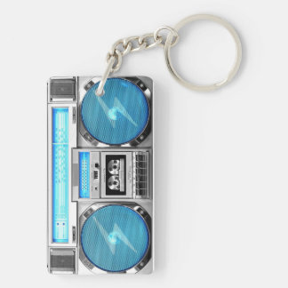 Porte-clefs Boombox bleu