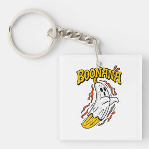 Porte-clefs Boonana Mignon Fantôme Banane Halloween