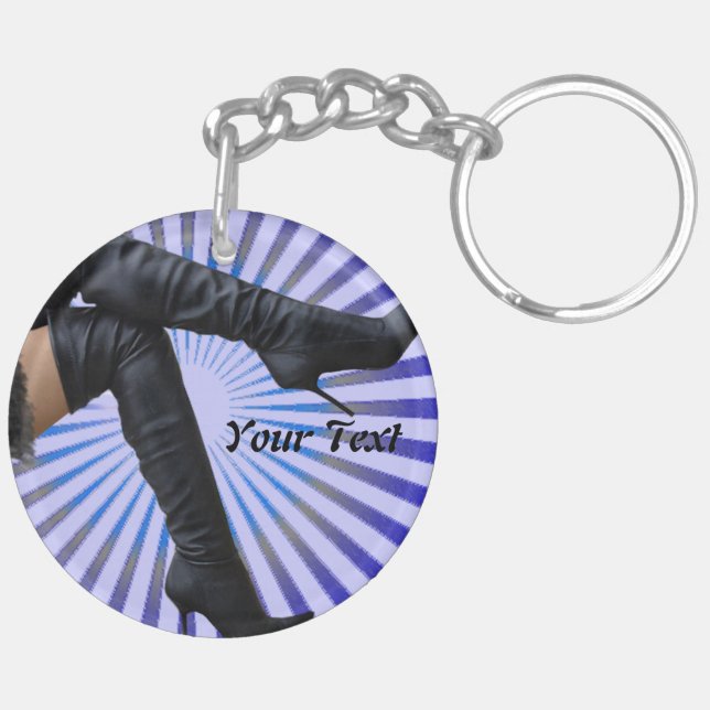 Porte-clefs BOOT Art - (éclatement étoile bleue) (Dos gauche)