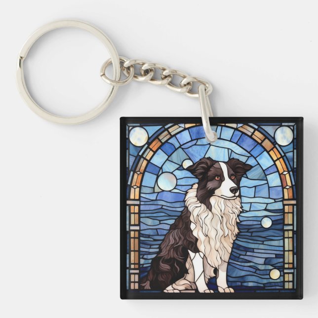 Porte-clefs Border Collie  (Devant)