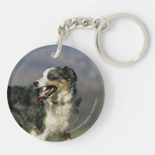 Porte-clefs Border collie haletant 2