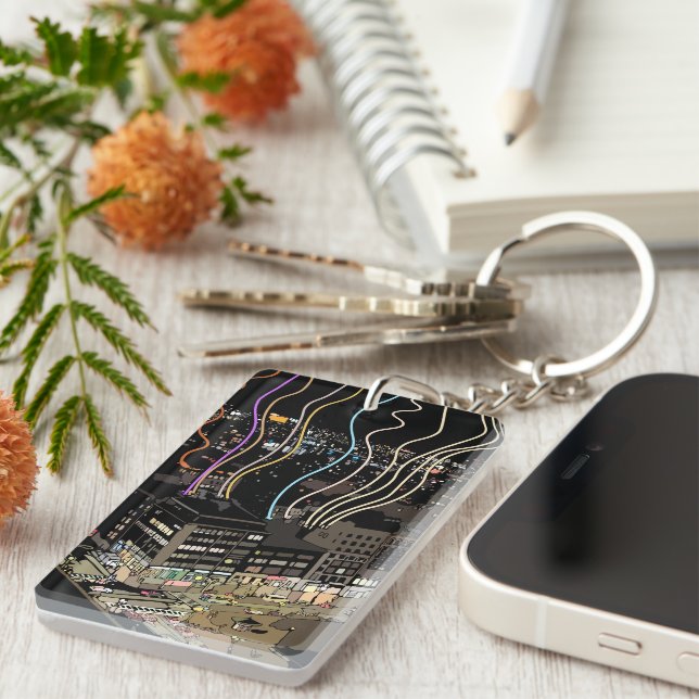 Porte-clefs Boston City Lights (Devant droit)