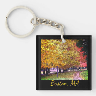 Porte-clefs Boston, Massachusetts Fall Foliing