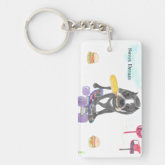 Porte-clefs Boston Terrier Sweet Dream (Devant)