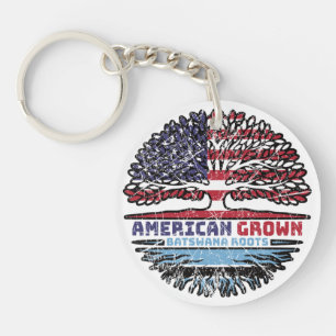 Porte-clefs Botswana Batswana American États-Unis Tree Roots