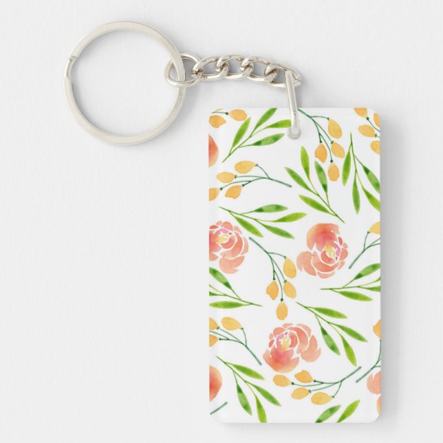 Porte-clefs Boucles de fleurs (Devant)