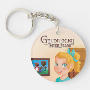 Porte-clefs Boucles d'or et les Trois Ours