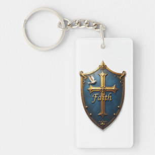 Porte-clefs Bouclier de foi