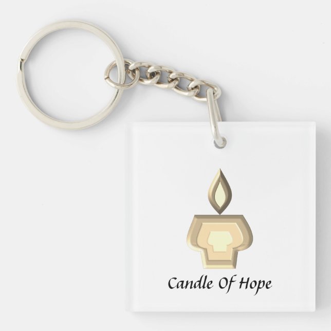 Porte-clefs Bougie d'espoir (Devant)
