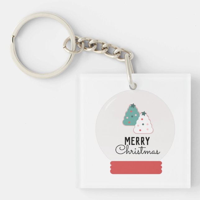 Porte-clefs Boule à neige de Noël Cookie  (Devant)
