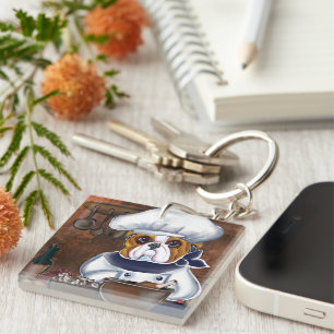 Porte-clefs Bouledogue