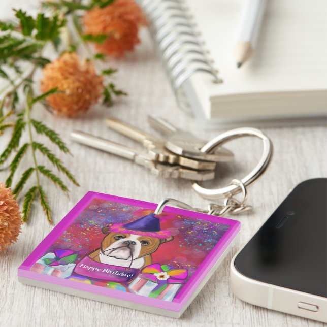 Porte-clefs Bouledogue (Devant Droit)