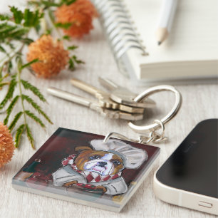 Porte-clefs Bouledogue