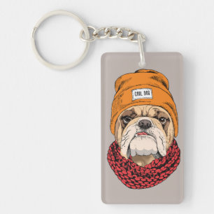 Porte-clefs Bouledogue frais