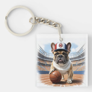 Porte-clefs Bouledogue français Basketball Bulldog Jour de la 
