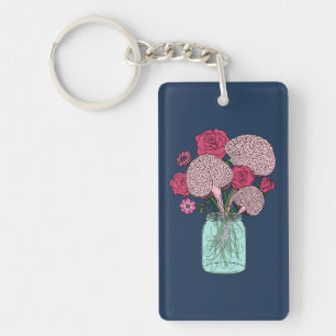 Porte-clefs Bouquet de fleurs cérébrales