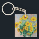 Porte-clefs Bouquet de tournesols Claude Monet<br><div class="desc">Bouquet de tournesols. Claude Monet. 1881. Reproduction d'oeuvres d'art célèbres dans le domaine public.</div>