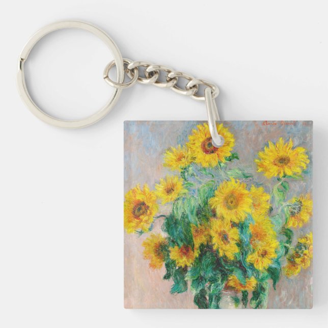 Porte-clefs Bouquet de tournesols Claude Monet (Devant)