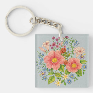 Porte-clefs Bouquet floral
